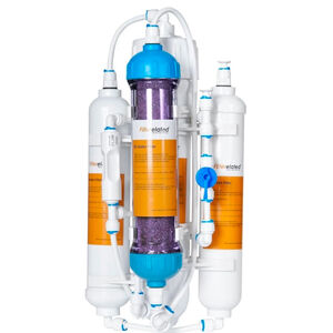 4-Stage Aquarium Reverse Osmosis System with Flushing Valve .